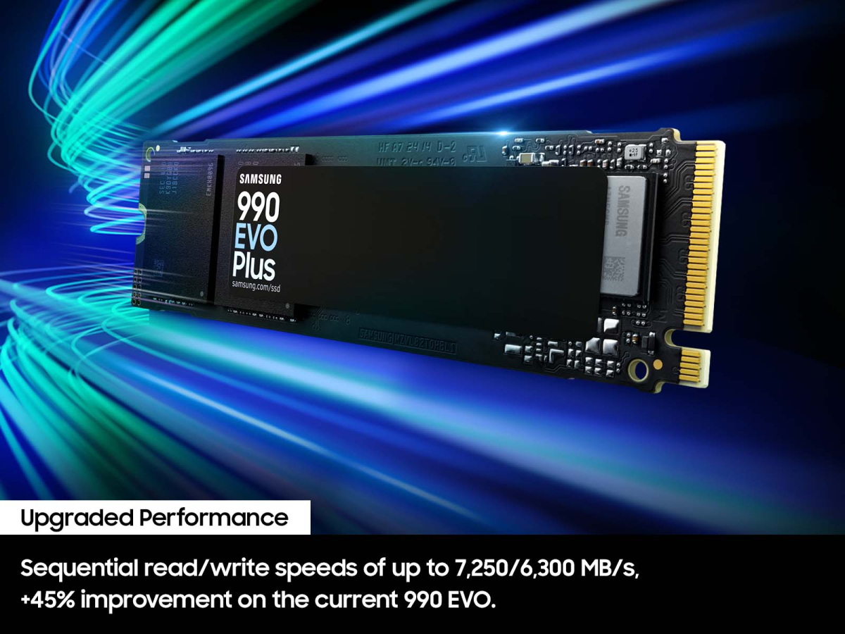 Samsung SSD 990 EVO Plus, 1 TB, M.2 NVMe - Gallery Image