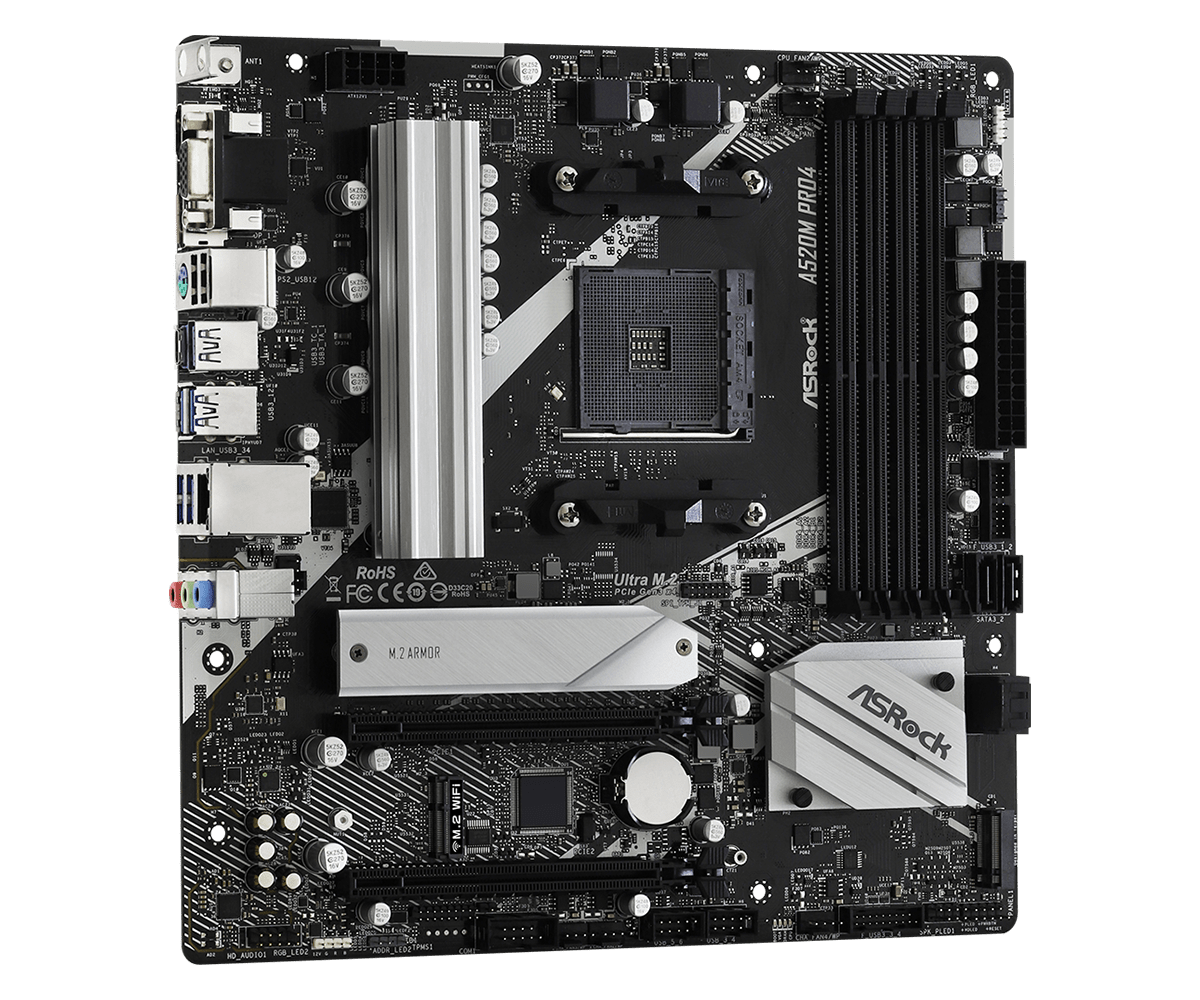 ASRock A520M Pro4 - Gallery Image