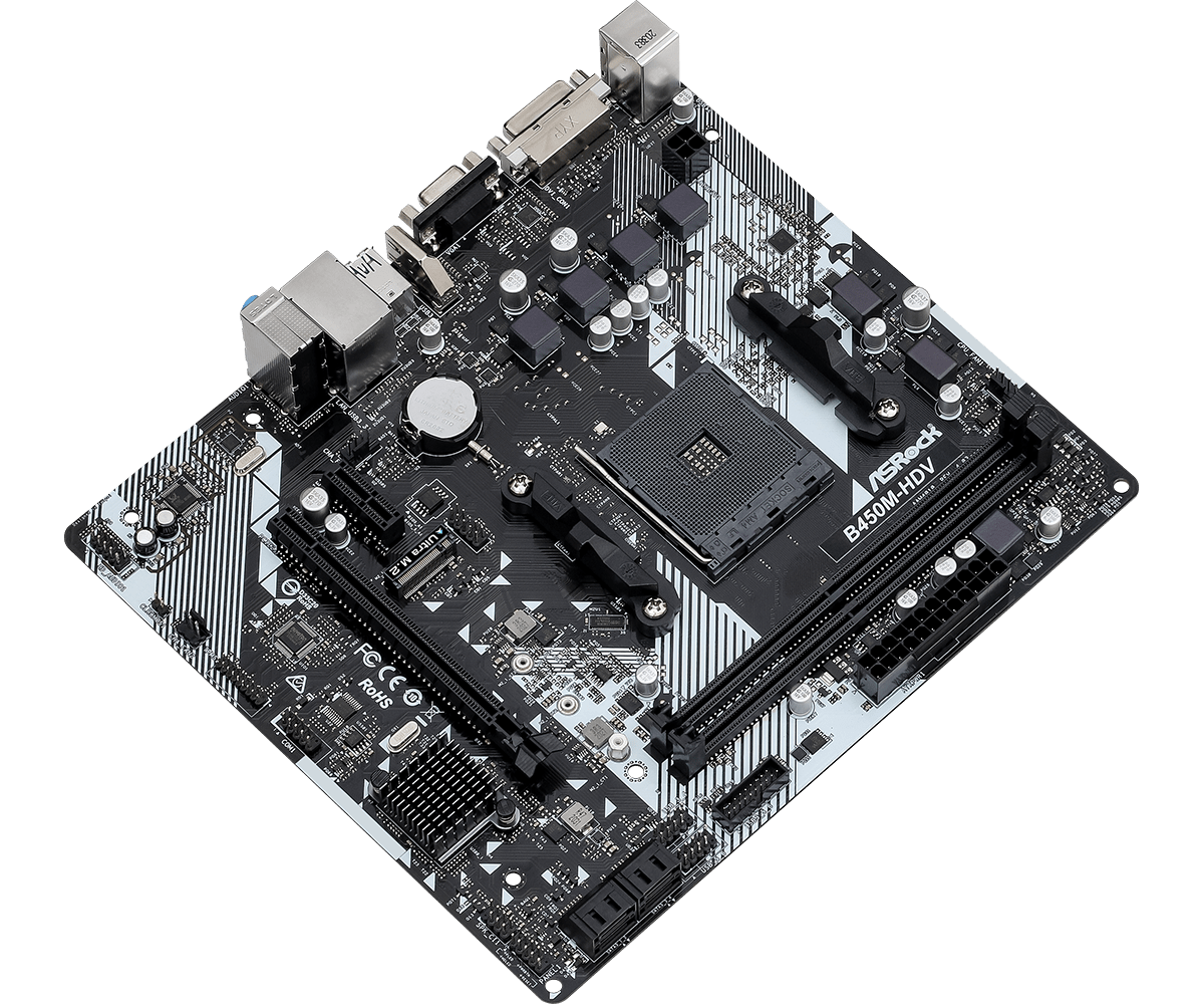 ASRock B450M-HDV R4.0 - Gallery Image