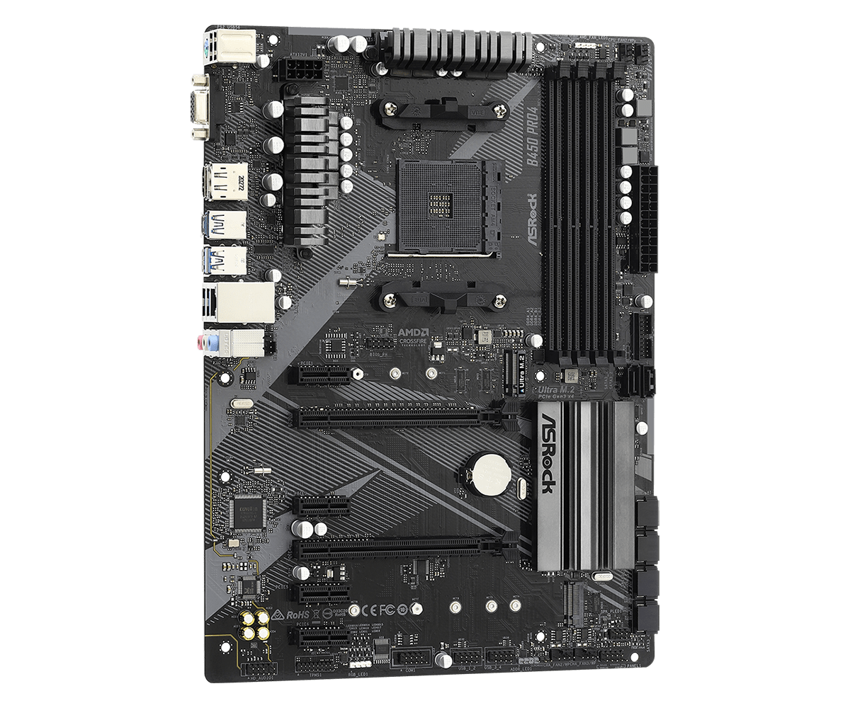 ASRock B450 Pro4 R2.0 - Gallery Image
