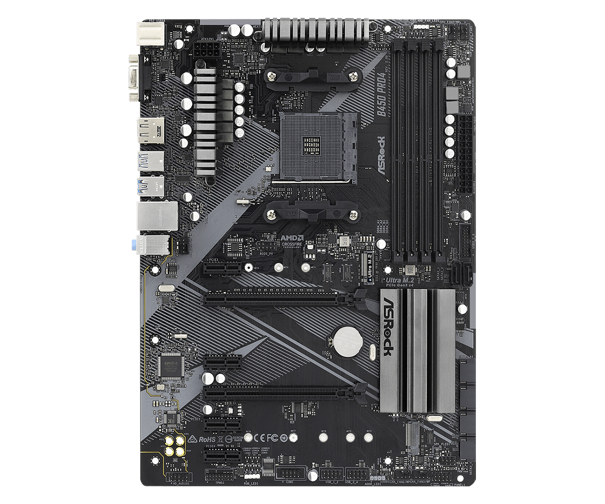 ASRock B450 Pro4 R2.0 - Gallery Image