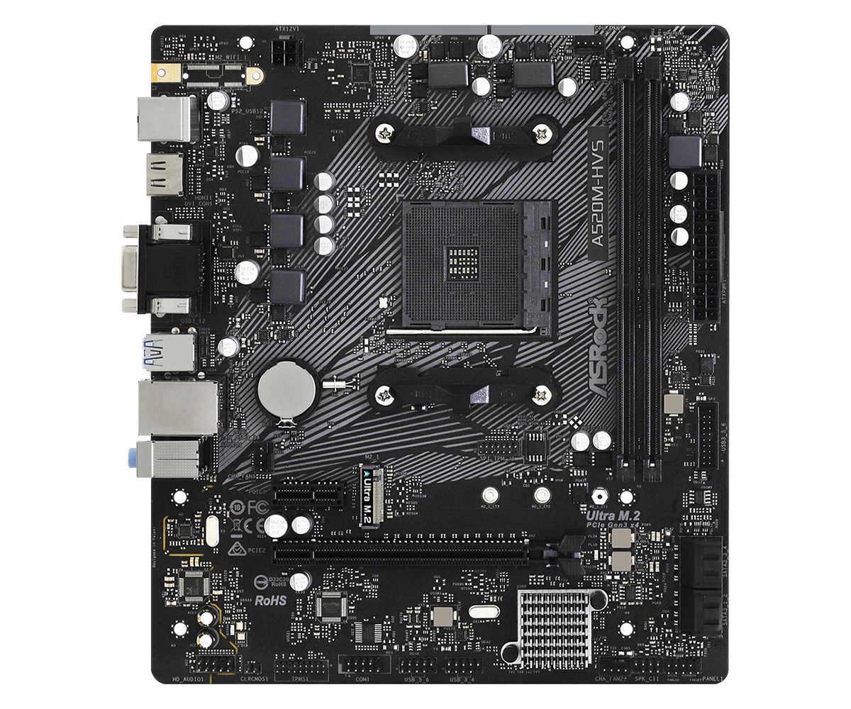 ASRock A520M-HVS - Gallery Image