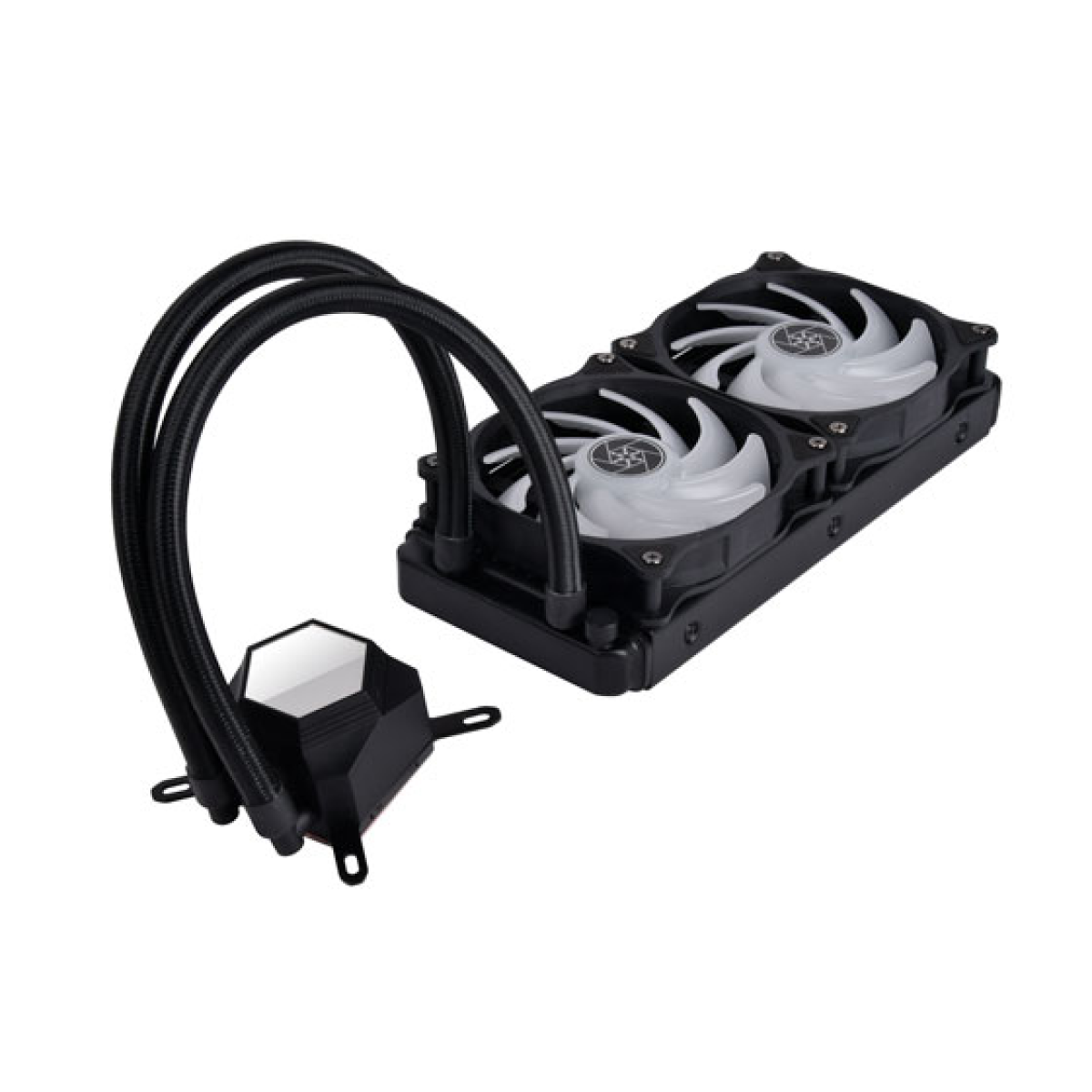 SilverStone Technology Permafrost PF240-ARGB V2 240mm All-in-One Liquid Cooler, SST-PF240-ARGB-V2,Black - Gallery Image
