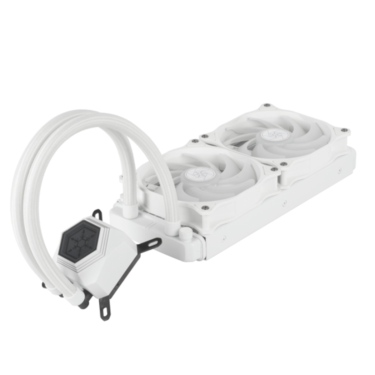 SilverStone Technology Permafrost PF240W-ARGB V2 White-Colored 240mm All-in-One Liquid Cooler, SST-PF240W-ARGB-V2 - Gallery Image