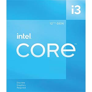 Intel Core i3-12100F, 3.30 GHz, boxed, 1700